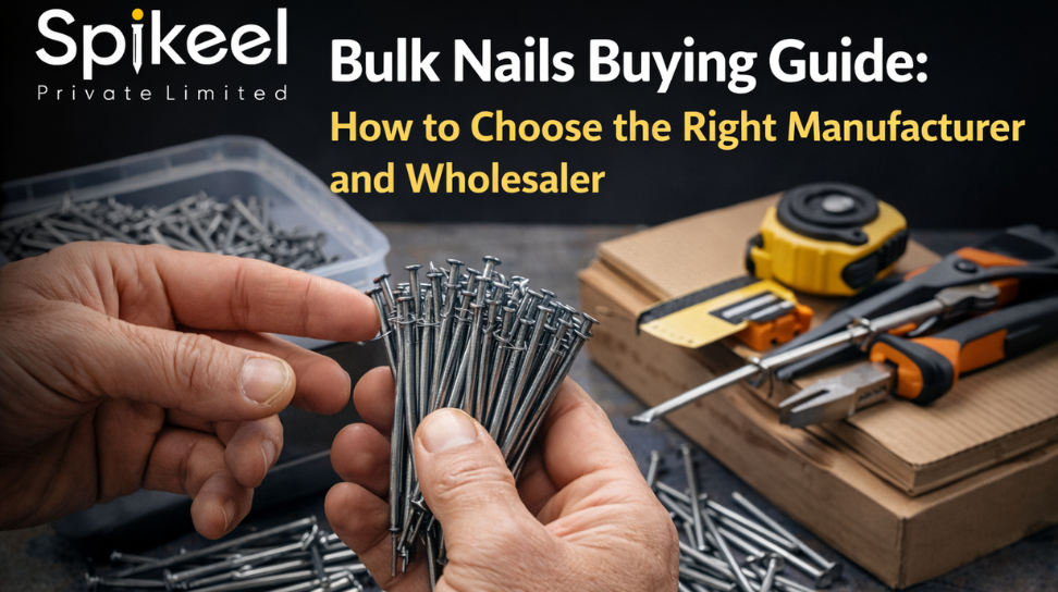 Nail size comparison showing length and diameter guide